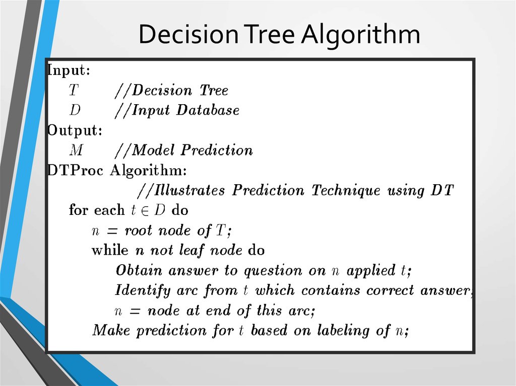 Decision Tree Algorithm