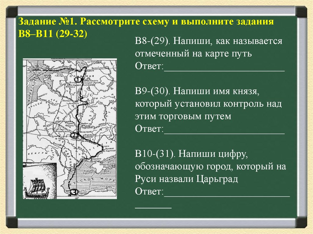 Рассмотрите схему и выполните задание отечественная война