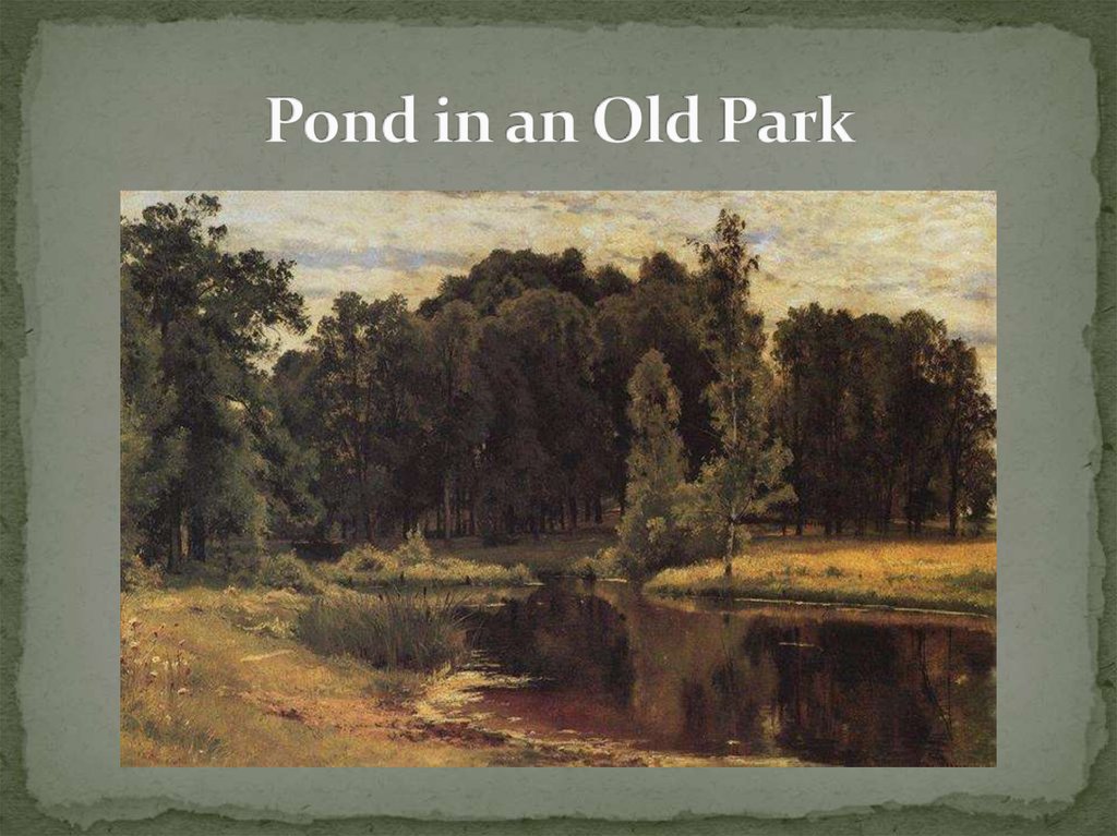 Pond in an Old Park