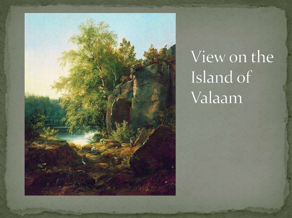 View on the Island of Valaam
