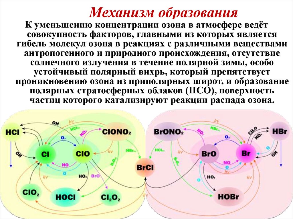 Карта зон озона свободных