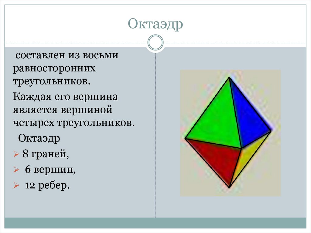 Восемь граней. Октаэдр 8 граней. Октаэдр каждая его вершина. Вершины октаэдра. Октаэдр из треугольников.