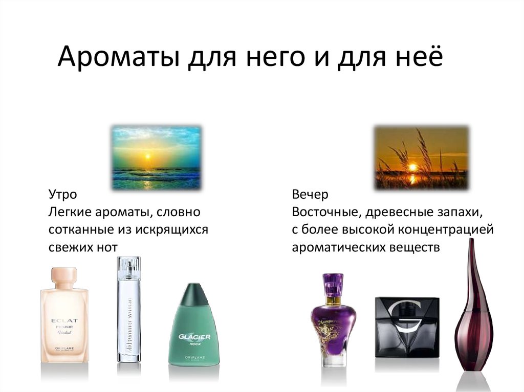 Ароматы для него и для неё