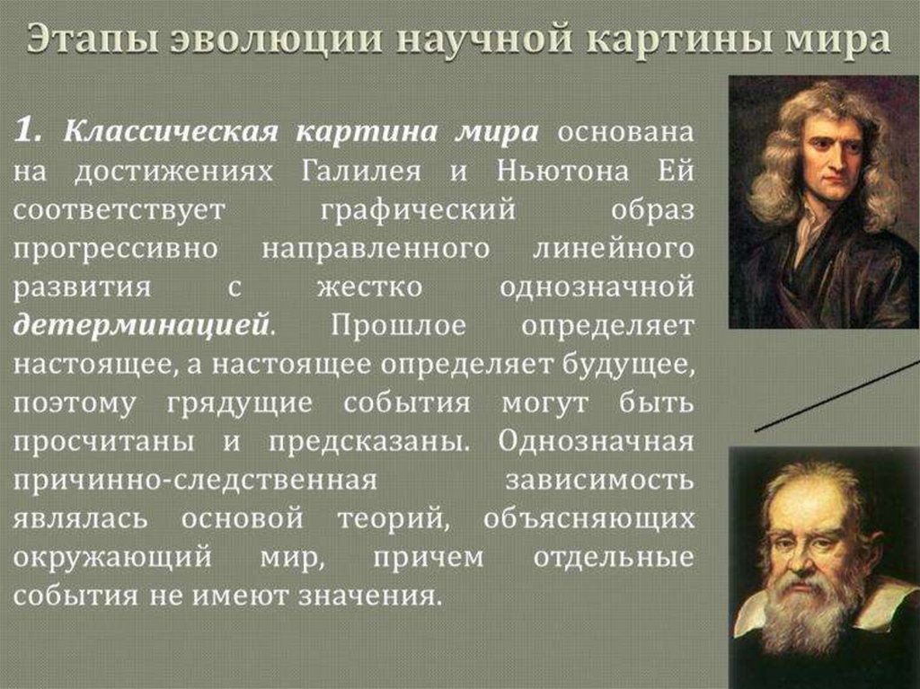 В современной научной картине мира как и в механической считается что