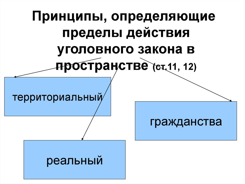 Реальный принцип действия уголовного закона