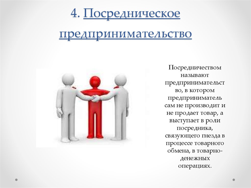 Чем полезен посредник в разрешении. Посредническое предпринимательство. Посредническая предпринимательская деятельность. Виды предпринимательской деятельности посредническое. Посредничество в предпринимательской деятельности.