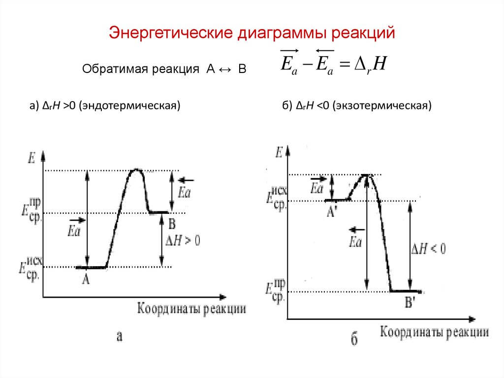 Изменения энергетической диаграммы реакции при участии ферментов