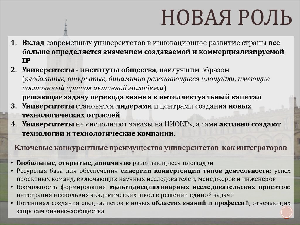 Вклад в современную. Роль университетов в современном обществе. Вклад современных университетов в инновационное развитие страны. Новая роль 1 вклад современных университетов в инновационное. Университеты и их роль в развитие общества..