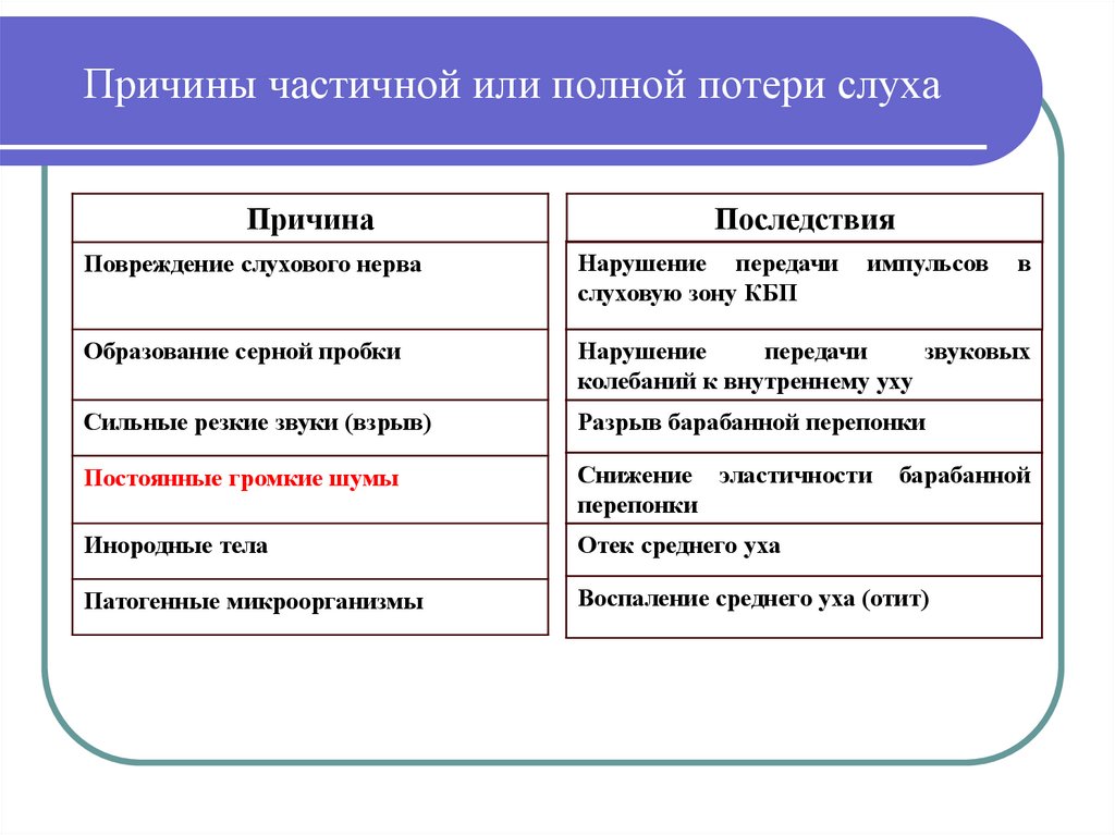 Гигиена слуха презентация 8 класс