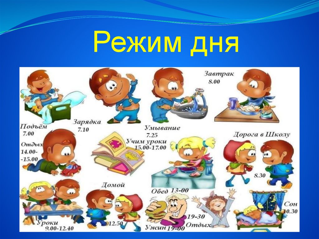 Мой режим дня презентация