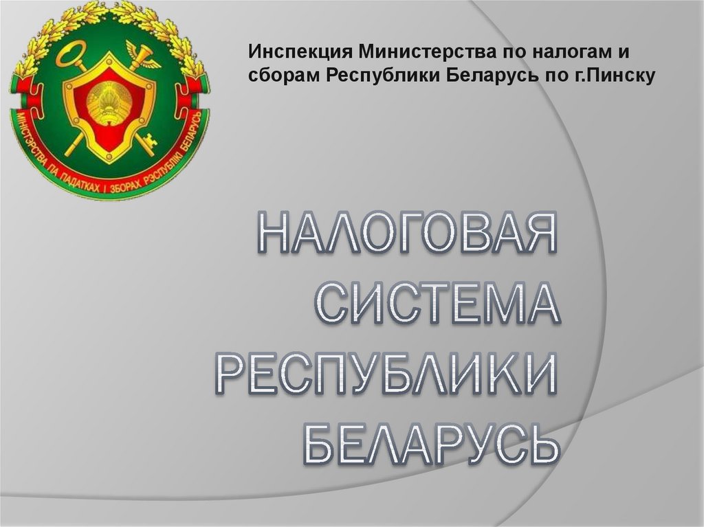 Реферат: Налоговая система Республики Беларусь и перспективы ее развития