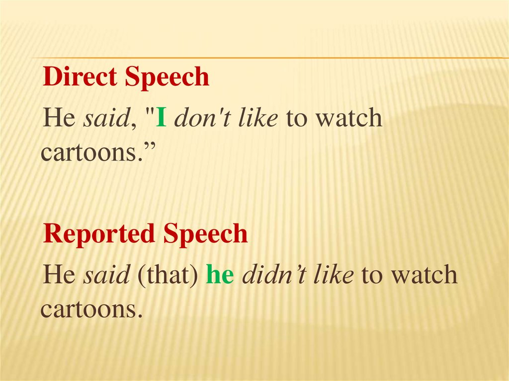 Английская речь. Reported Speech don't. Reported Speech he says that. Reported Speech he says. Reported Speech i dont.