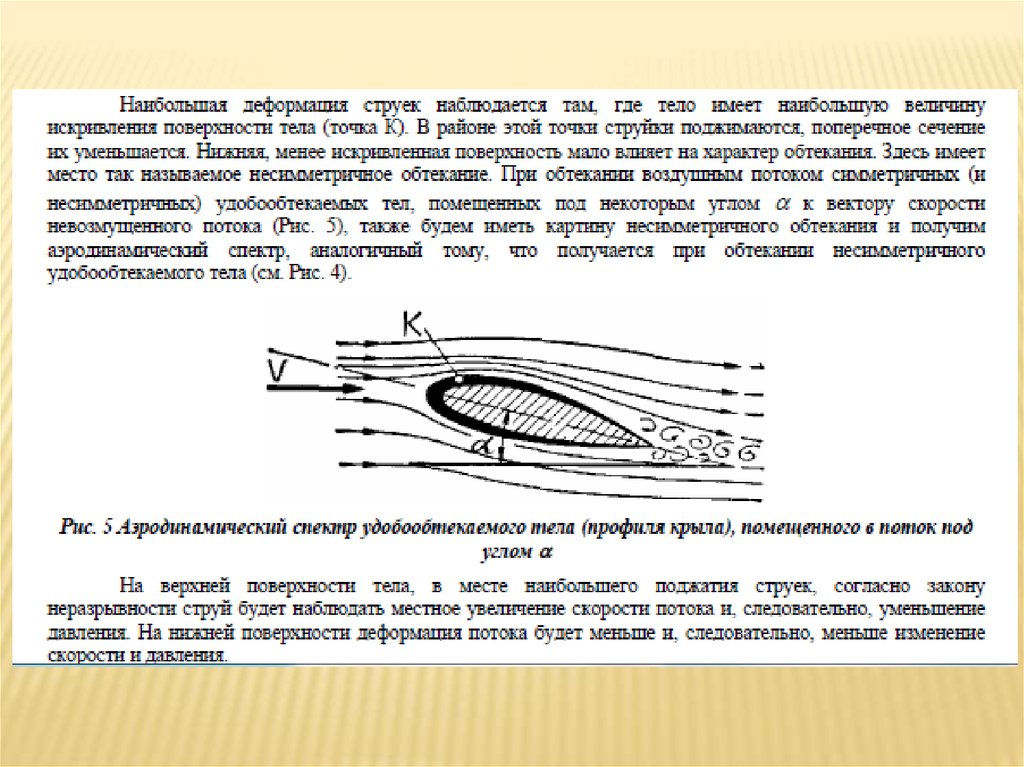 Как называется режим обтекания установленный для рисунка