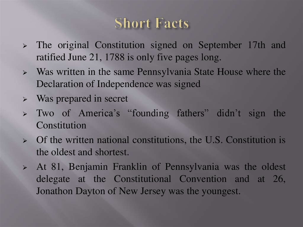 Short Facts