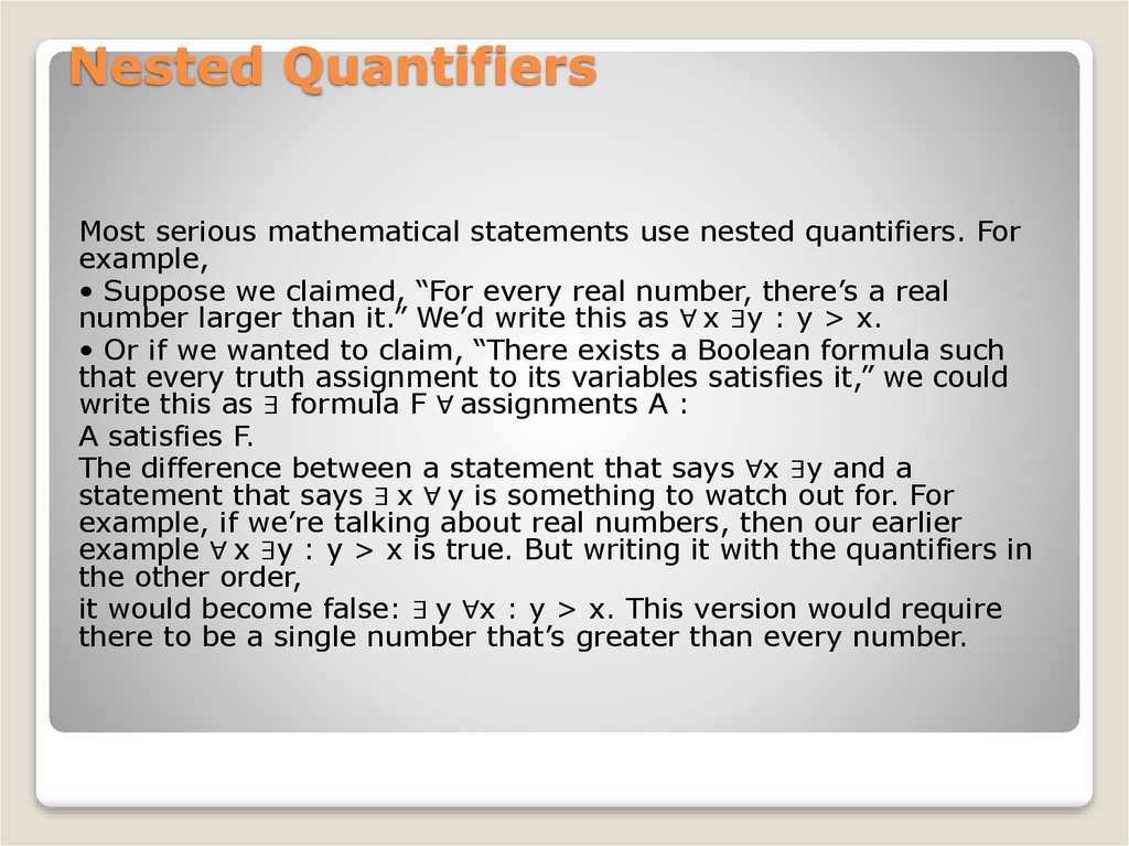 Nested Quantifiers