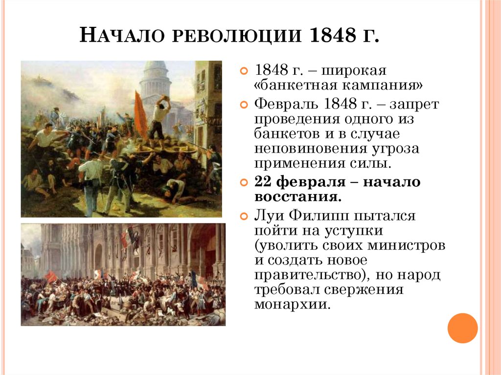 Революция относится к политике. Июльская революция во Франции 1848. Предпосылки Февральской революции 1848. Февральская революция 1848 хронология.