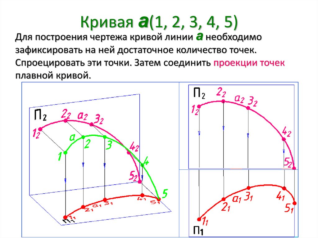Кривая а(1, 2, 3, 4, 5)