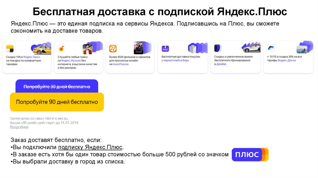 Расширенная подписка плюс. Подписка на сервисы Яндекса.