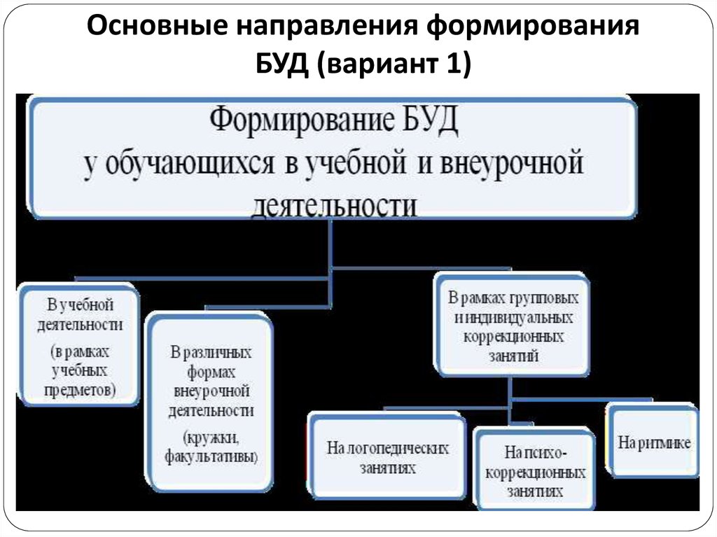 Основные направления формирования