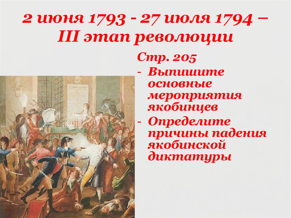 27 июля 1794 года во франции произошло