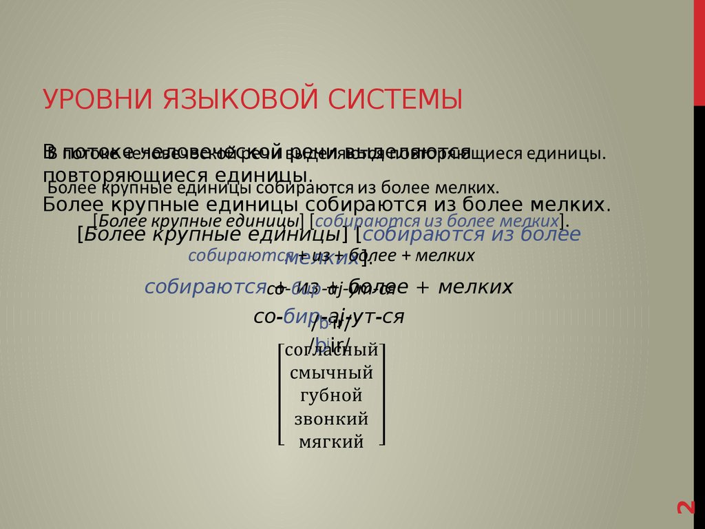 Синтаксис. Уровни языковой системы - презентация онлайн