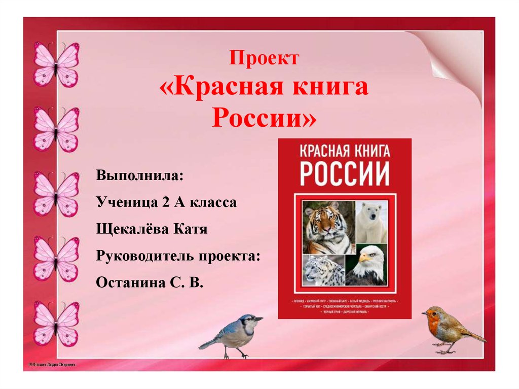 Конспект урока по окружающему миру в 3 классе «Красная книга России»