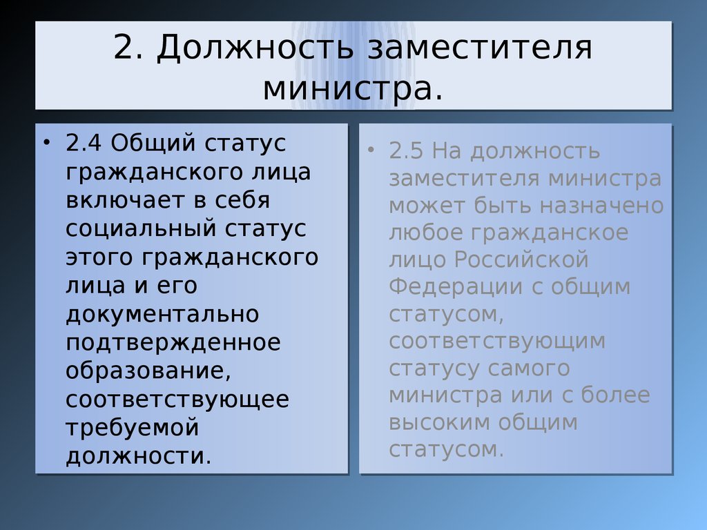 Соответствующий статус. Гражданский статус это.