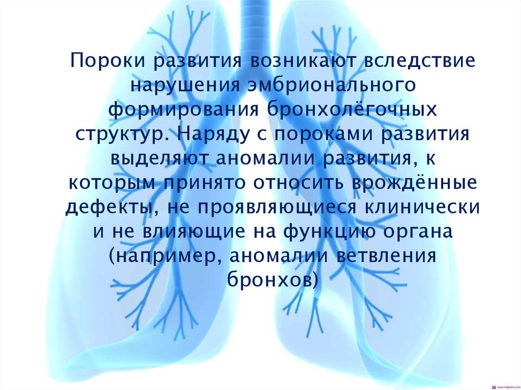 Врожденные пороки развития дыхательной системы презентация