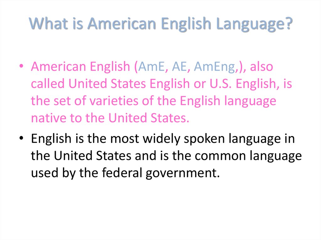 American Vs British English 