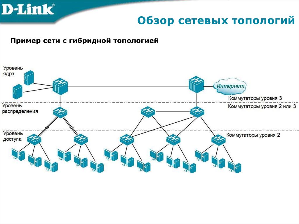 Основные топологические схемы сетей