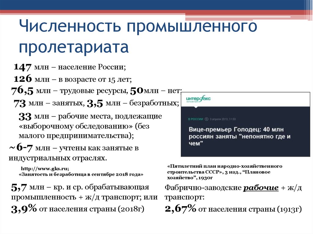 Численность промышленного