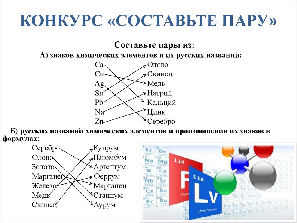 Составить конкурс