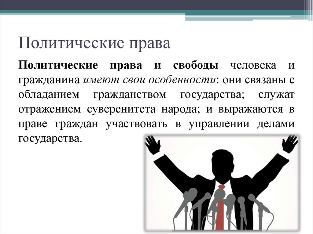 3 примера политических прав российских граждан. Политическирава человека.