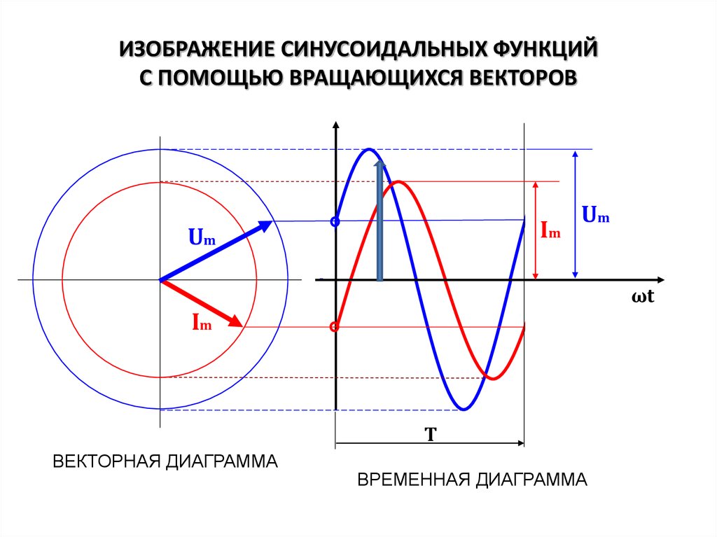 ИЗОБРАЖЕНИЕ СИНУСОИДАЛЬНЫХ ФУНКЦИЙ С ПОМОЩЬЮ ВРАЩАЮЩИХСЯ ВЕКТОРОВ