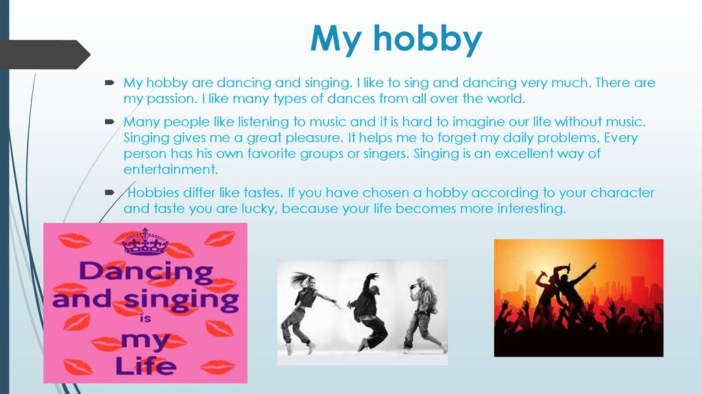 types of hobbies presentation