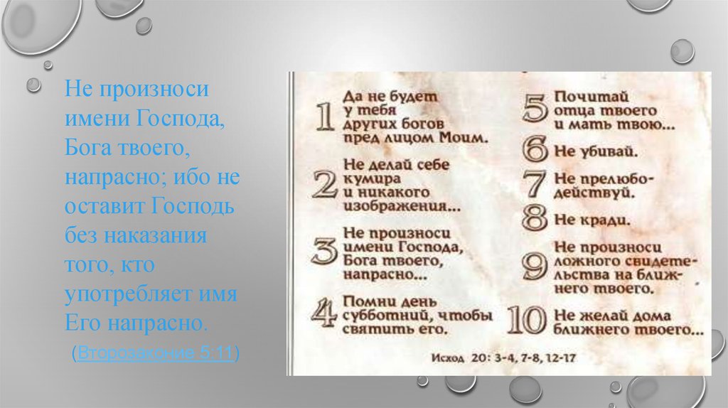 Не произноси имени бога напрасно. Не произноси имя Господа напрасно. Не произноси имя Господа Бога. Не произноси имя Господа всуе. Произнести имя Митуша.