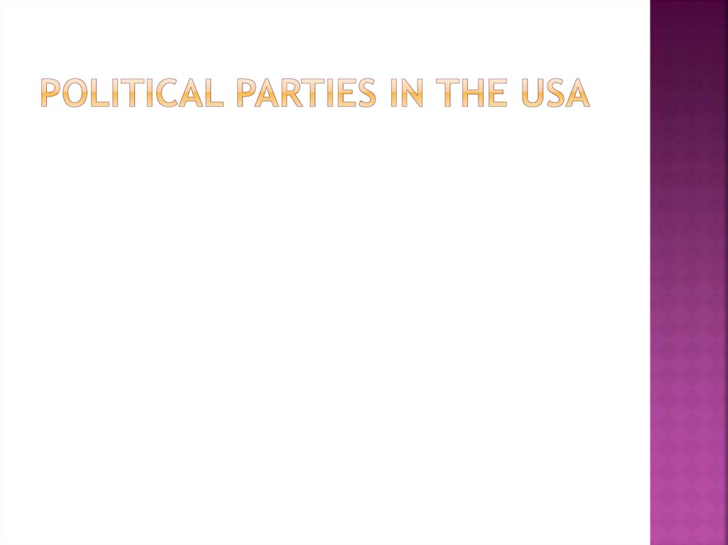 Political parties in the USA