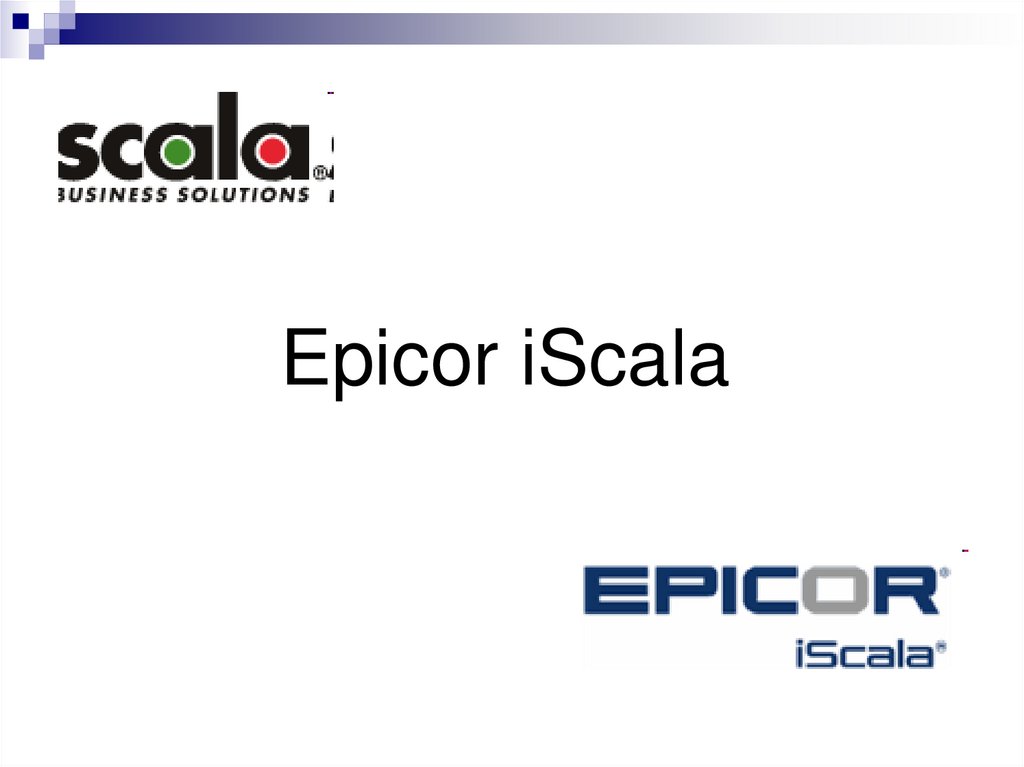 Epicor iScala