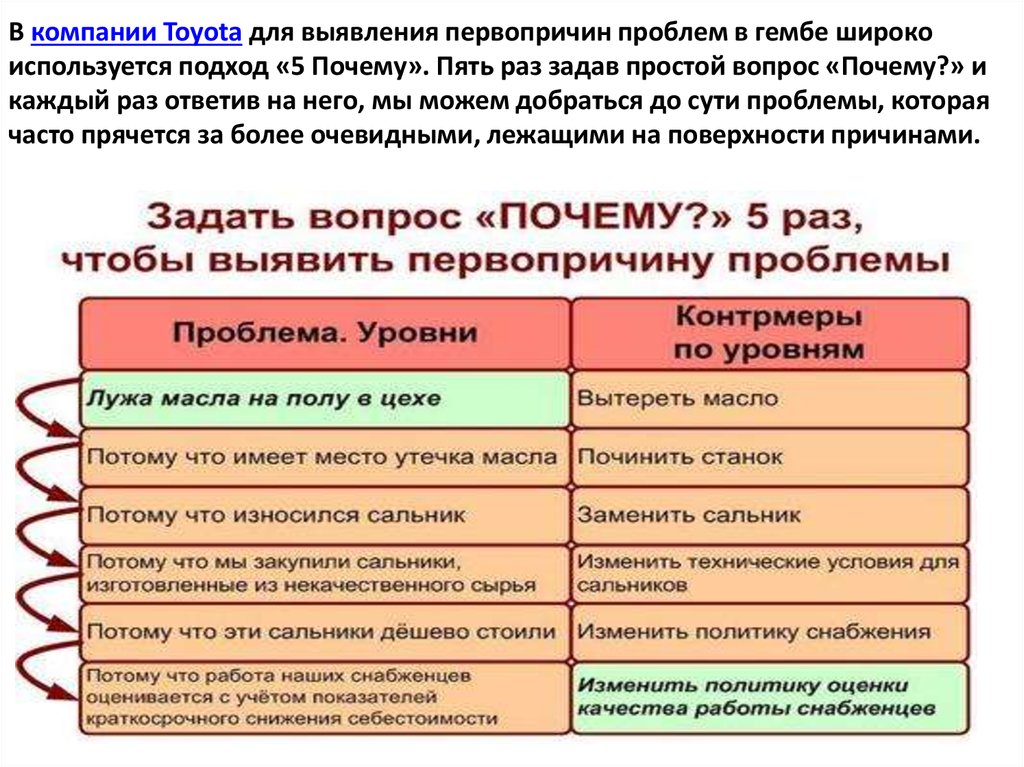 5 почему примеры на производстве образцы заполнения