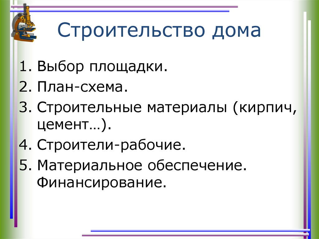 Строительство дома