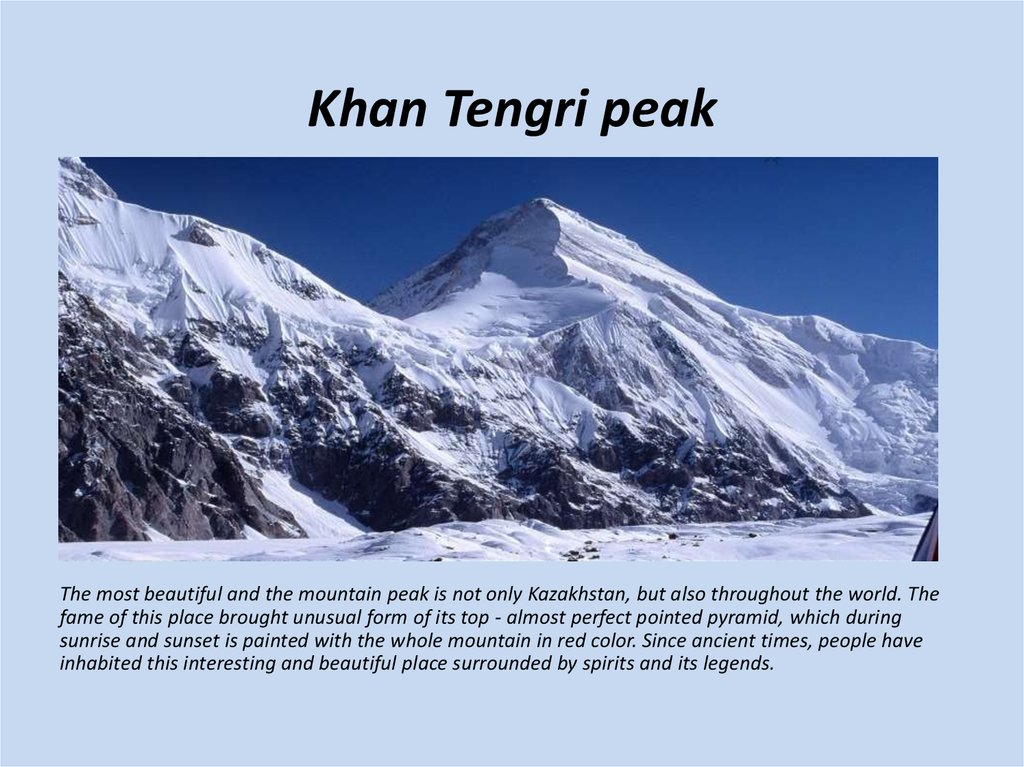 Khan Tengri peak