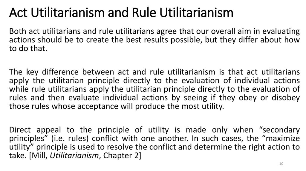 essay about utilitarianism