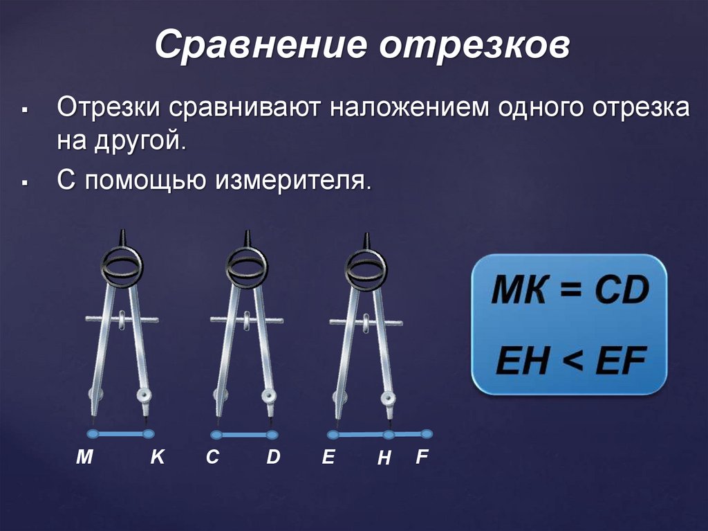 Сравнение отрезков презентация. Сравнение для презентации. Сравнение отрезков с помощью наложения. Сравнение наложением. Инструмент для проведения отрезков?.