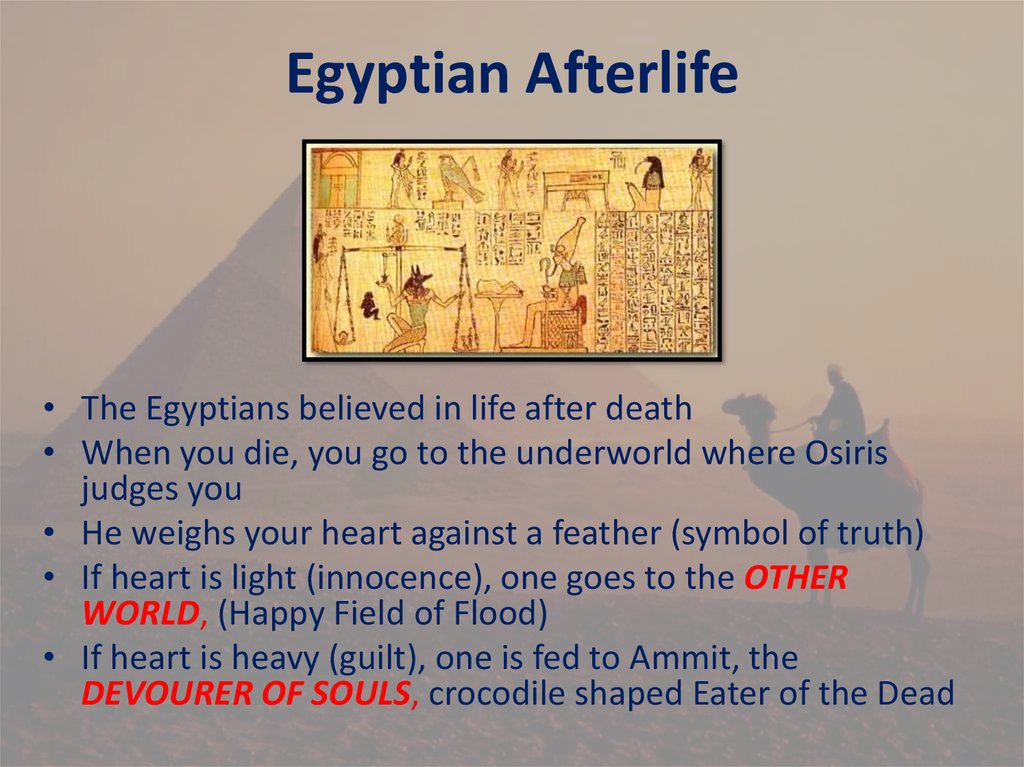 Ancient Egyptian View Of The Afterlife