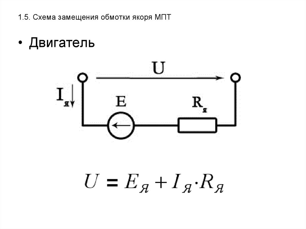 Схема замещения мпт