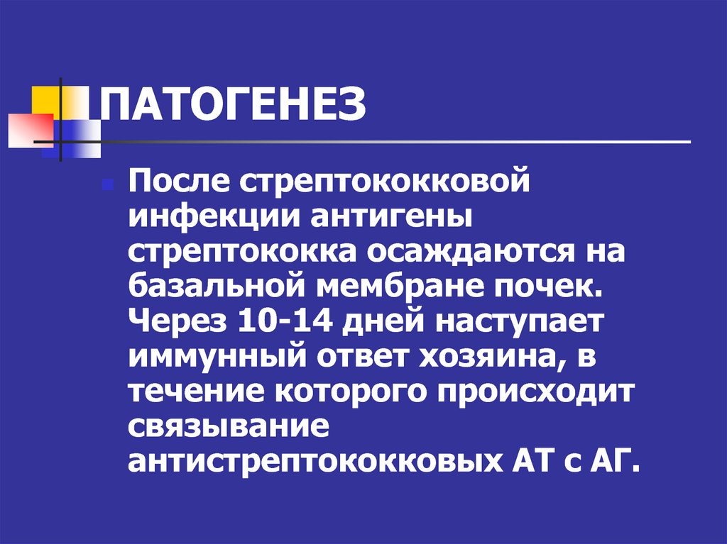 N после. Иммунитет после стрептококковой инфекции. Особенности патогенеза при стрептококковых инфекциях. Антистрептококковые антитела при гломерулонефрите.