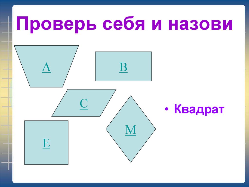 Почему квадрат назвали квадратом