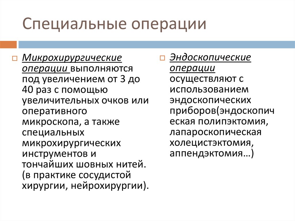 Хирургическая операция презентация