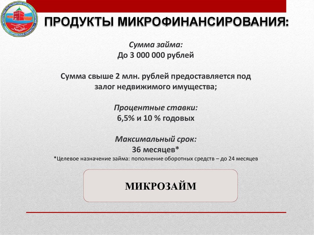 Агентство по развитию системы гарантий и микрокредитная компания для субъектов малого и среднего предпринимательства - презентация онлайн