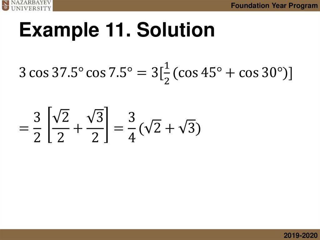 Example 11. Solution